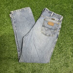 Wrangler George Strait Cowboy Cut Jeans Men’s 34x32 Blue Denim Western Classic